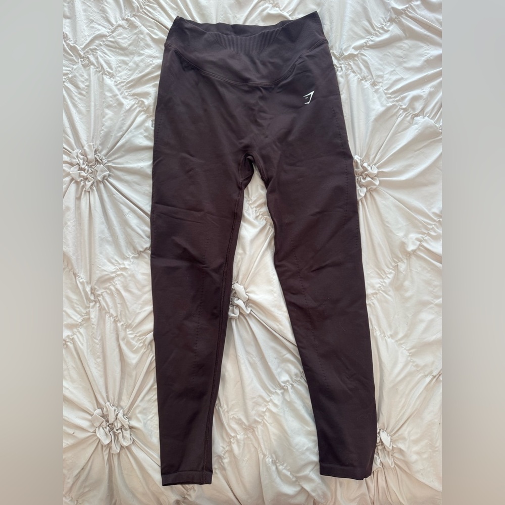 Gymshark - Sweat Seamless Leggings Dark Shadow Brown